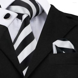 Bow Ties 10 couleurs classiques rayées pour hommes Silk Jacquard Woven Fashion Party Mariage Nettoyage