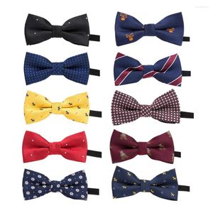 Noeuds papillon 10 pièces cravate hommes pré-noués garçon polyester cou noeud papillon enfant accessoires pour garçons