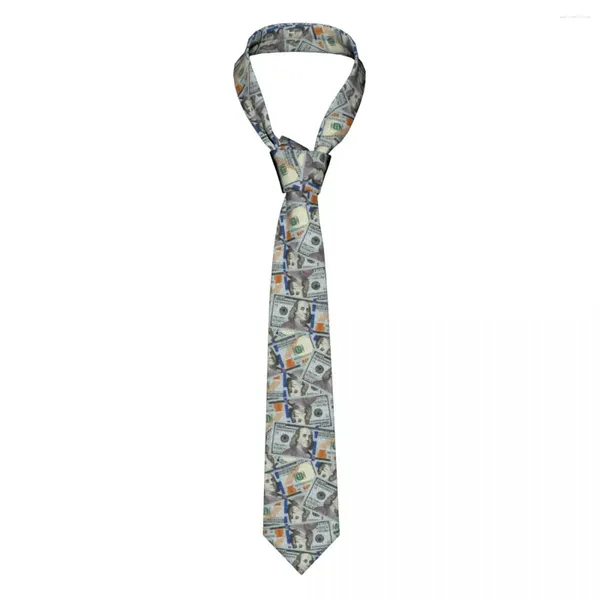 Noeuds papillon 100 dollars billets cravate pour hommes femmes cravate vêtements accessoires