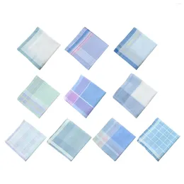 Noeuds papillon 10x mouchoirs pour hommes Bandanas essuyez les serviettes de sueur assorties 12 pouces Hankies classiques pour costume bal célébration mariages père