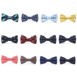 Bow Ties 12 styles mode Gravatas Polyester Coldie Butterfly Party Mariage Bowtie Mariage pour hommes Patché coloré Bowknot