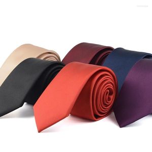 Bow Ties 2023 Men Slim Mens Neck Tie Solid Novelty Ntraltie