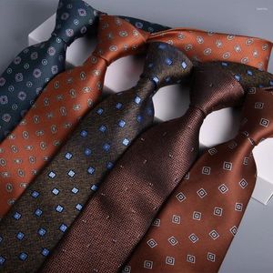 Cravates d'arc 2024 8cm Cravate Business Coréen Marié Mariage Cravate Costume Accessoires Jacquard Stripe Gravata Gravity Masculin