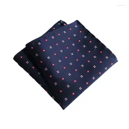 Nœuds papillons 25 25 cm Mode Homme Dot Solide Rayé Floral Polyester Poche Carré Femme Costume De Mariage Occasionnel Mouchoir Accessoires