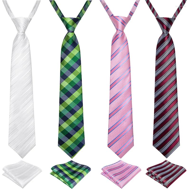 Галстуки-бабочки 38 6 см для мальчиков и девочек, белый свадебный галстук, синий, зеленый, детская резинка, легко носить, аксессуары для униформы для студентов DiBanGu