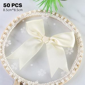 Noeuds papillon 50 pièces machaon coin ruban noeud vêtements de mariage vêtements jouet emballage cadeau tête fleur chapeaux 85 85 cm