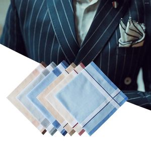 Bow Ties 6pcs Pocket Square Hankies Cotton Men's Maskerchiefs For Women Men Anniversaire
