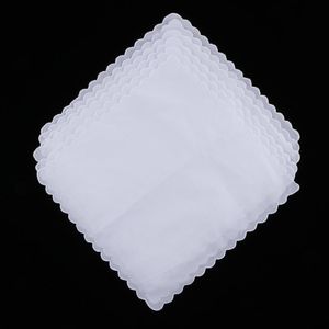 Bow Ties 6x Diy Ladies White Hankies Party Wedding zakdoeken 100% katoen Hanky ​​vast leeg ontwerp Ontmoet uw ambachtelijke behoeften Bowbow