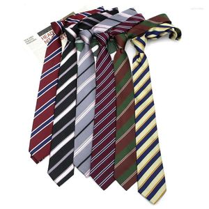 Bow Ties 7cm Striped JK for Men Women Women Style Style Style Young Girls Neckties Blue Brown Neck Tie Collier Collier Collier