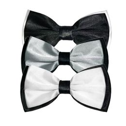 Pajaritas 8/3/1 unids Adulto Bowtie Classic Negro Gris Mariposa Boda Fiesta Corbata Hombres Traje Tuxedo Pet Tie