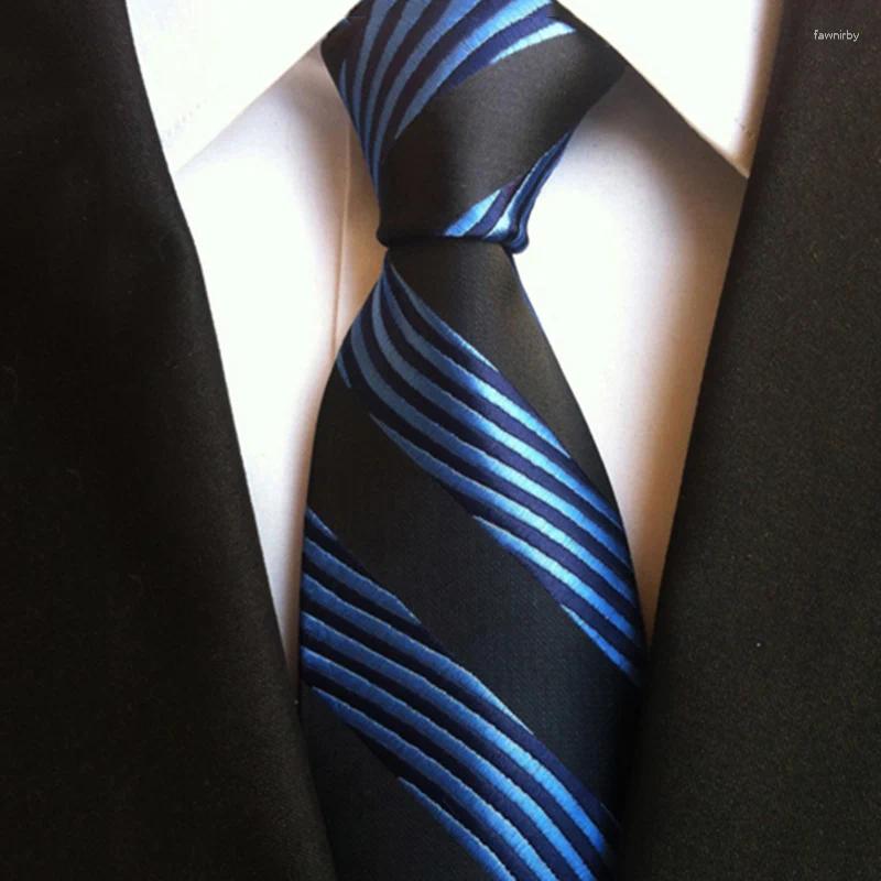 Галстуки-бабочки 8 см, синие, черные деловые галстуки, мужские деловые галстуки для официальной свадьбы, жаккардовый узор, повседневный галстук Gravata, мужской галстук, галстук Pour Homme