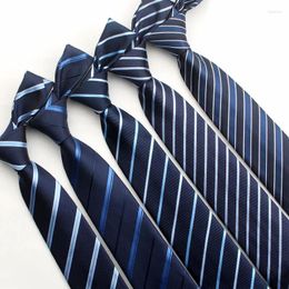 Cravates d'arc 8cm de large bande bleue cravate pour hommes main d'affaires formelle 20 types couleur style de déplacement administratif