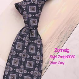 Bow Ties 9cm Tie pour hommes Neckties Femmes Fashion Impression Zometg Coldie Business