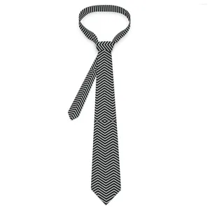 Cravates d'arc Cravate de géométrie abstraite noir et blanc classique cou décontracté pour unisexe adulte collier de loisirs imprimé accessoires de cravate