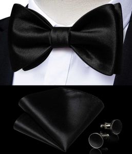 Boogbladen verstelbare heren vaste tie handgreep manchetknopen set heren bruiloftsbedrijf boog zwarte boog c240412