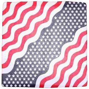 Pañuelos de lazo Bandera americana Bandanas patrióticas Sombreros Multifunción Accesorios para el día independiente Usa Wrap Diadema Hombre