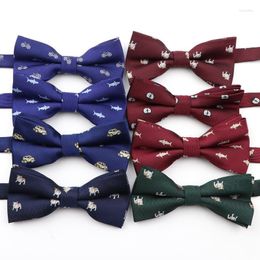 Bow Linds Animal Bowties para hombres Insecto Insecto Patrón de bicicleta Tada Groom Cravat Dinosaur Butterfly Gravata Fiesta de boda masculina Fier22