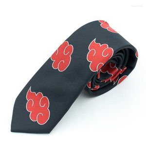 Strikjes Anime Red Cloud Tie Uniform Mannen Vrouwen Student Stropdas Halloween Cosplay Kleding Accessoires Prop Kerstcadeaus