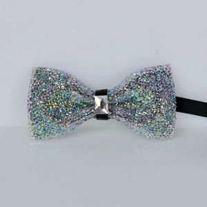 Strikjes Collectie Heren Kleurrijke Vlinderdas Mode Kwaliteit Ingelegde Diamant Banket Prachtige Scherpe Hoek Bowtie 231031