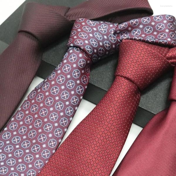 Pajaritas de otoño de alta calidad para hombre, corbata roja para oficina, reunión exclusiva, ropa de trabajo de diseñador de lujo, regalo de boda