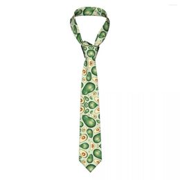 Noeuds Papillon Vert Avocat Hommes Femmes Cravates Soie Polyester 8 Cm Classique Fruit Cravate Pour Hommes Accessoires Gravatas Fête De Mariage