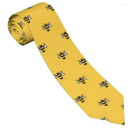 Pajaritas Abeja Amarilla Corbatas de dibujos animados Unisex Seda Poliéster 8 cm de ancho Cuello para accesorios para hombre Accesorios de cosplay