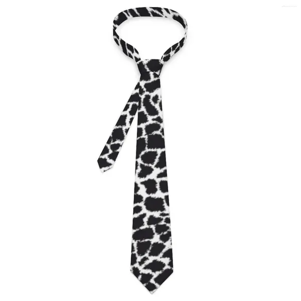 Bow Ties Black Léopard Tie Imprimé animal Wear Upy Neck Vintage Cool For Men Femmes Modèle Collier Collier Idée cadeau