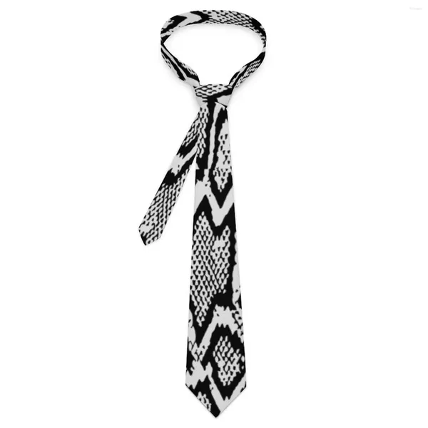 Bow Ties Boa Black Snakeskin Tada Piel de animal Negocio Neck Classic Elegant For Men Collar de bricolaje personalizado Regalos