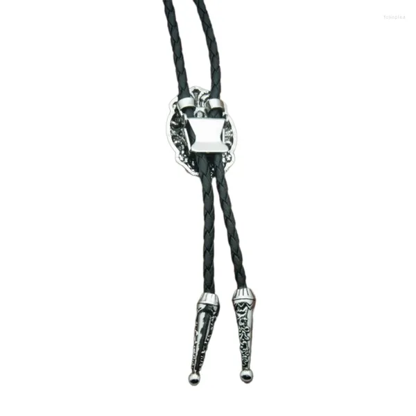 Noeuds papillon Bolo Tie Sculpture Pendentif Cool Collier Collier Bijoux Sautoirs Avec Blingbling Lariat