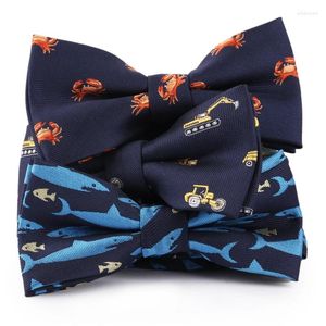 Bow Ties Bowtie Animal Pattern Fish Anchor for Men Women Women Kids Accessoires