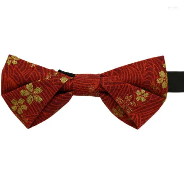 Nœuds papillon Bowtie Hommes Chinois Ancien Motif Fragmenté Big Rouge Bowknot Robe Formelle Marié Mariage Homme Groupe