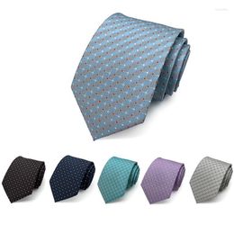 Pañuelos de lazo Marca Desiger 7 CM Corbata de lujo a cuadros para hombres Moda de alta calidad Corbata de negocios formal Regalo masculino con caja Fier22
