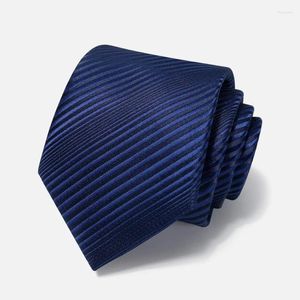 Bow Ties Brand Designer Blue Tie Fashion Wide Twill 8 cm Luxury pour les hommes Business Business Formal Coldie avec boîte cadeau