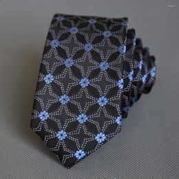 Bow Ties Brand Men's Ntropie 6 cm mode hoogwaardige zakelijke werk Wedding Tie Gentelman Dress Suit met geschenkdoos