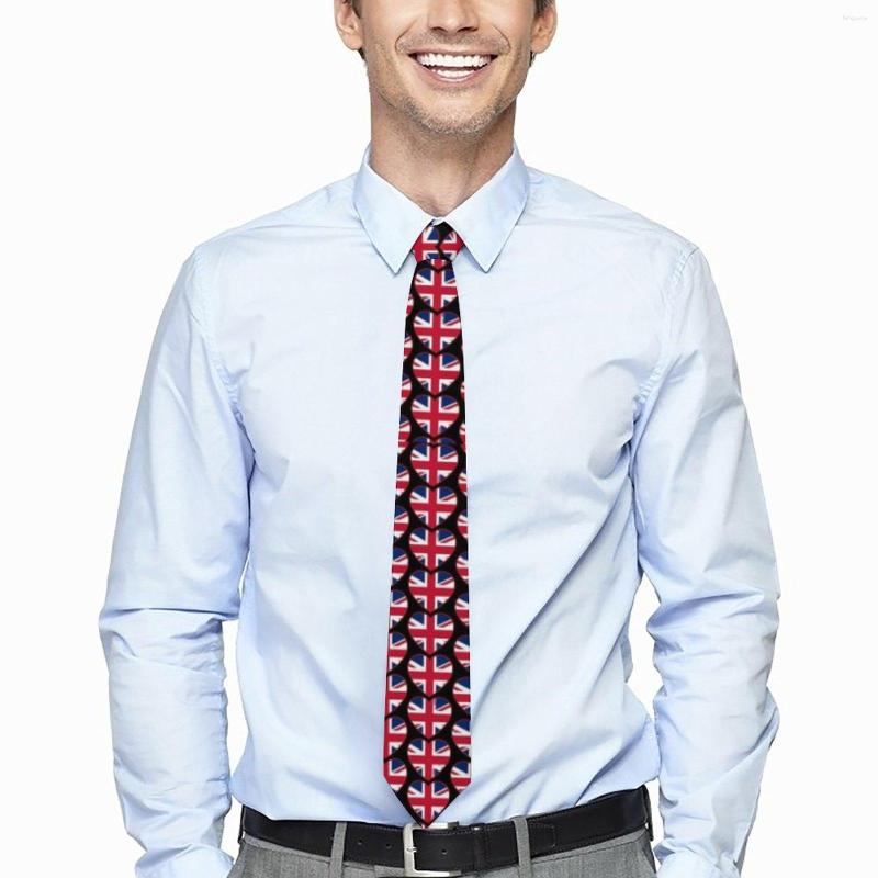 Gravatas borboleta gravata bandeira britânica eu amo o reino unido lazer pescoço homens mulheres casual gravata acessórios excelente qualidade colar de impressão