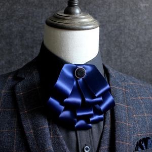 Boogbladen Britse mannen vrouwen laag bruiloft banket feestje cool tie cravat handgemaakte elastische band smoking tuxedo legering reubels lint bowtie