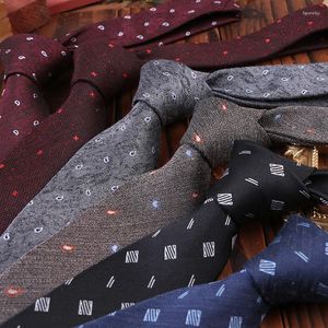 Bow Ties Business 7cm polyester katoen met elkaar verweven herenhand Jacquard stroptie accessoires dagelijkse slijtage bruiloftsfeestje geschenk groothandel