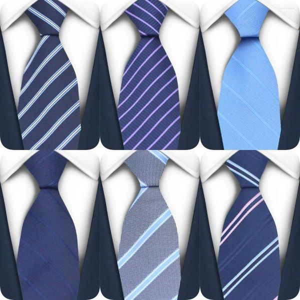 Corros de lazo de la corbata de negocios para hombres Silk Blue Dots Plaid Corbalo de boda Cravat Mariage Drop regal