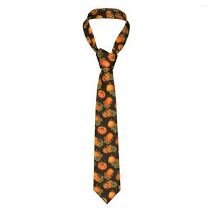 Nœuds papillon décontracté flèche maigre ferme citrouilles avec feuilles cravate cravate mince pour hommes homme accessoires simplicité fête formelle