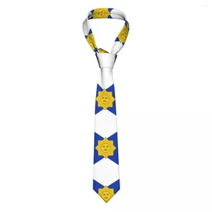Cravates d'arc Casual Arrowhead Skinny Naval Jack de l'Uruguay Cravate Slim Cravate pour hommes Accessoires Simplicité Party Formelle