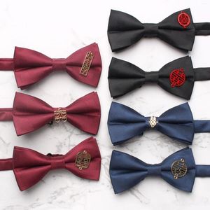 Bow Linds Casual Tie Groom Traje formal de moda