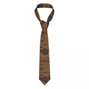 Bow Ties Chic Life est comme une caméra cravate Skinny Polyester 8 cm Nec de cou de pographe étroit pour les hommes usure quotidienne