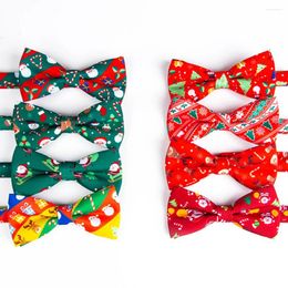 Pajaritas Navidad Bowtie Festival Tema Corbata Moda Padre-niño Mariposa Adulto Niño Copo de nieve Santa Jacquard Cravats Regalos de fiesta