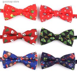 Noeuds papillon Série de Noël Classique Noeud papillon pré-attaché pour hommes Femmes Festival Bowties Cadeau pour hommes Cadeau de Noël Y240329