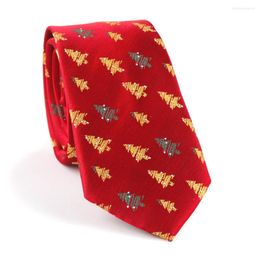 Bow Ties Christmas Tie Polyester NecTie Festival Nesties Treenarrow For Men Kids 6 cm