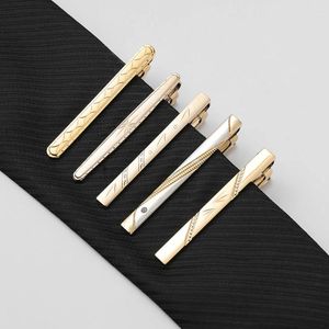 Noeuds papillon classique Style Simple pince à cravate pour hommes d'affaires cravate fermoir Gentleman barre épingle clips courts accessoires pour hommes