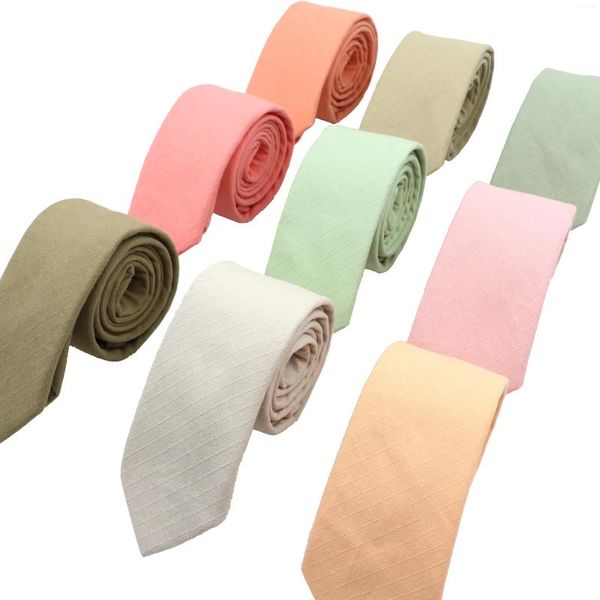 Cravates d'arc classique couleur unie cou pour hommes costumes décontractés cravate Gravatas rose pêche vert hommes cravates mariage d'affaires