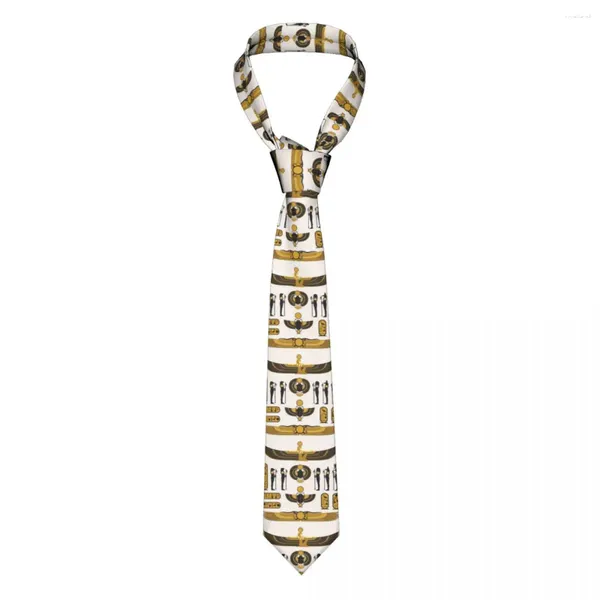 Cravates d'arc Cravate classique pour hommes cravates en soie pour hommes fête de mariage affaires cou adulte décontracté symboles égyptiens anciens