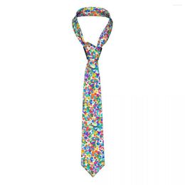 Corbatas de lazo Corbatas de puntos de colores Unisex Poliéster 8 Cm Corbata de cuello para hombres Slim Wide Daily Wear Cravat Gift