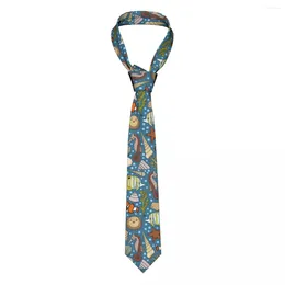 Cravates d'arc colorées étoiles de mer hippocampe conque hommes cravate mode polyester 8 cm large cravate pour hommes tenue quotidienne cravate fête